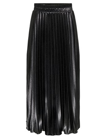 Carlyon Pleated Shine Skirt Jrs Noos Black ONLY Carmakoma