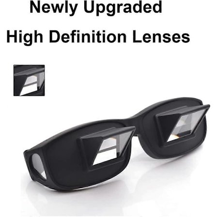 Sängprismaglasögon Horisontella Spegel Glasögon för Läsning i Sängen 90 Graders Prismaglasögon för Att Ligga Ner och Titta på TV