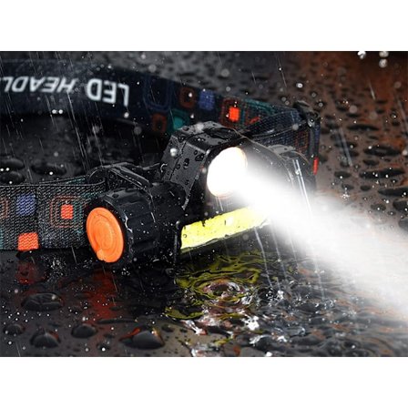 Kraftfull COB 4-i-1 pannlampa med magnetisk montering!