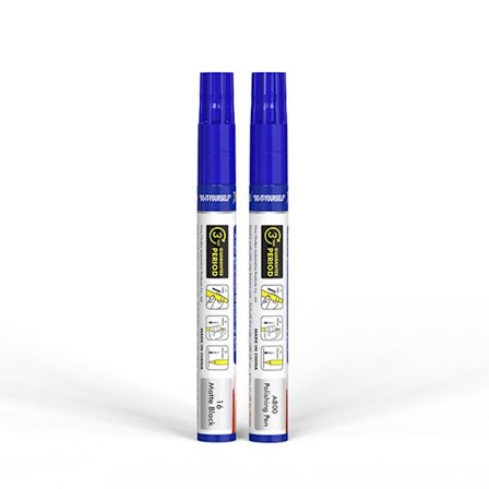 2st Bilfärg Fix Penna Auto Paint Repair Pensel MATSVART