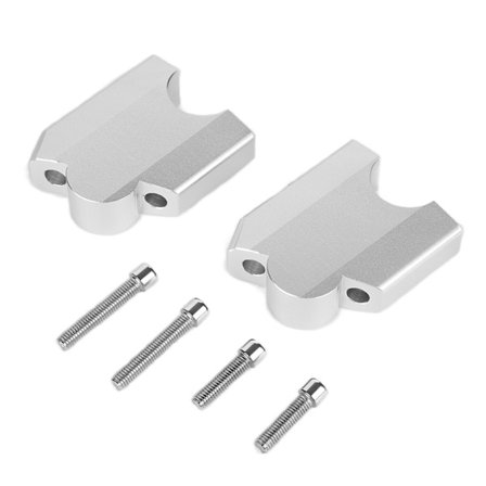 2 stk. Håndtak Riser Mount Clamp aluminiumslegering erstatning for Yamaha XT1200Z Super Tenere 2010-2014 Sølv