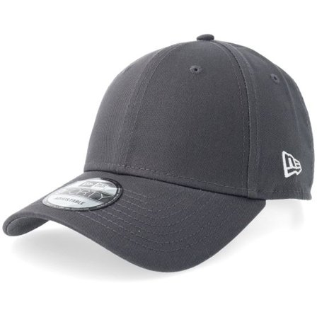 New Era - Grå adjustable Keps - Basic Graphite 9FORTY Adjustable @ Hatstore