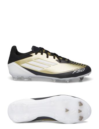 F50 League Messi Football Boots Firm Ground Gold Adidas Performance