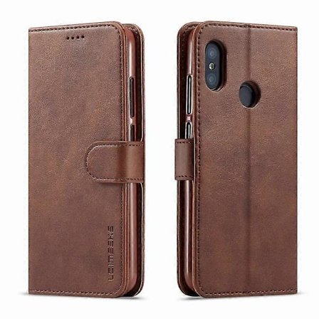 Etui til Xiaomi Redmi Note 7, Flip Vintage Pung Magnetisk Etui Redmi Note 7 Pro Note7 Etui Luksuriøst Læder Bog Coque [BR] brown_jar