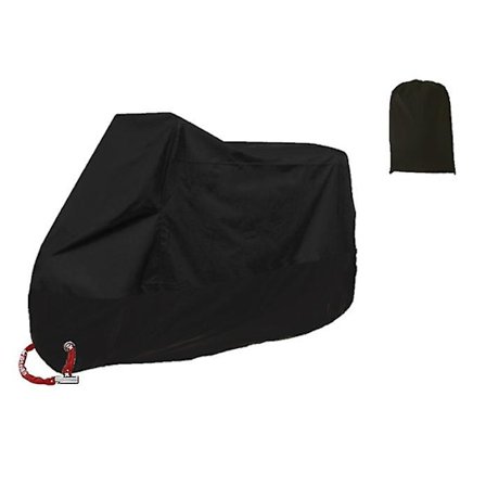 Moottoripyörän suojus 3 tuulenpitävällä soljella Xl Sopii Harley Davidson Honda Suzuki Kawasaki Yamaha Black 230x95x125cm
