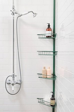 Jotex - Eckregal Grün - LIS - Kaufe Badezimmer-Accessoires bei Jotex