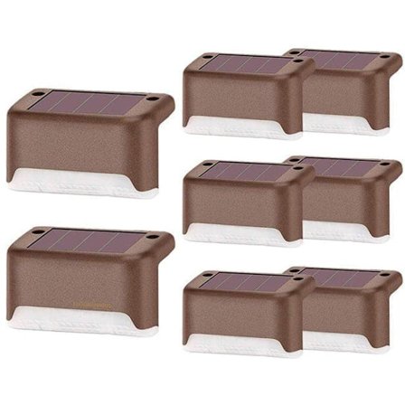 4/8/12/16-pak solcellelamper udendørs, vandtætte LED-solcellelamper til trapper, hegn, have, terrasse og gangsti_TF_TF
