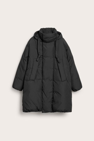 Kappahl | Lang dunjakke | Svart