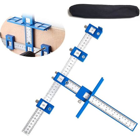 Punch Locator Justerbar Borguidehylse Skapmaskinvare Jig Punch Locator Mal Måling