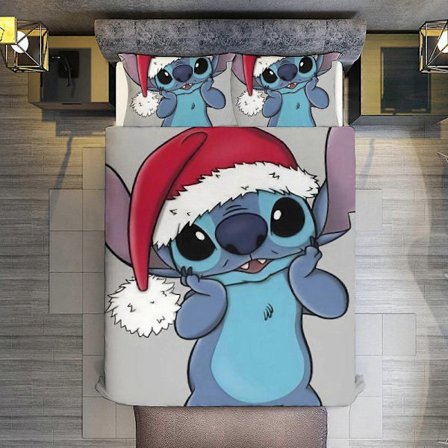 KA312 Glædelig Jul Syning 3-delt sæt Mikrofiberdyner med pudebetræk Blødt letvægts sengetæppe Overkast Dyne til alle årstider Sengetøj RM312