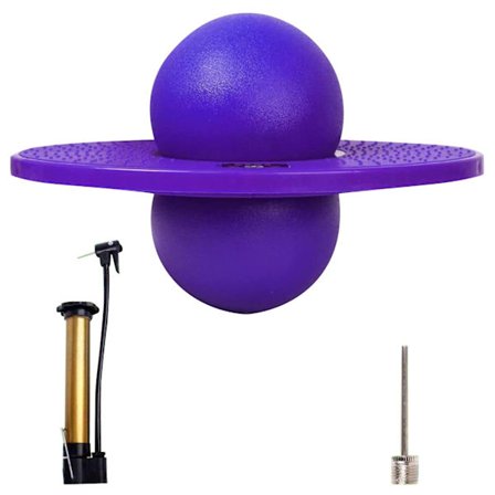 Pogo Sprettball med Håndtak og Ballpumper Hoppeleke Pogo Maksimal Belastning 100 kg Egnet for Barn Voksen[D]