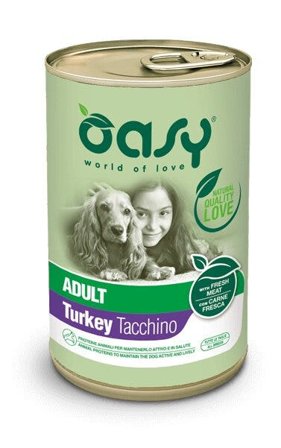 Oasy Wet Dog Lifestage Patè Tacchino Cibo Umido Cani Adulti