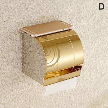 Vægmonteret Toiletpapirholder i Rustfrit Stål Selvklæbende Holder D