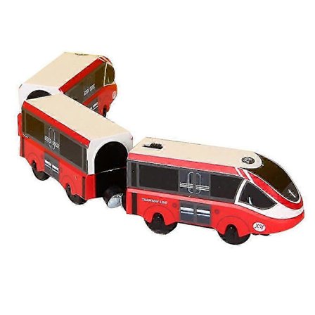 Elektrisk tog til børn, godstog elektrisk legetøj med magnetisk kædelokomotiv