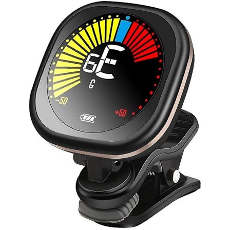 Gitar Stemmer, Oppladbar Klips-på Stemmer Digital Stemmer Ukulele Stemmer Kromatisk