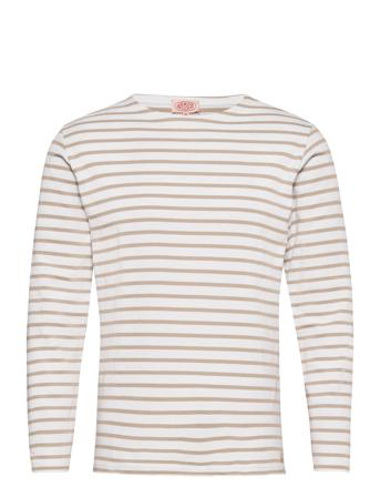 Breton Striped Shirt "Houat" T-Langærmet Skjorte Hvid Armor Lux