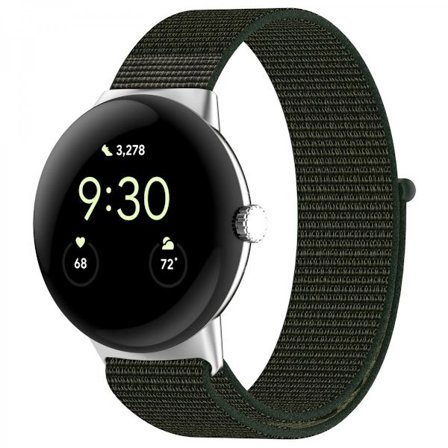 Nylonarmband Google Pixel Watch 2 Mörkgrön