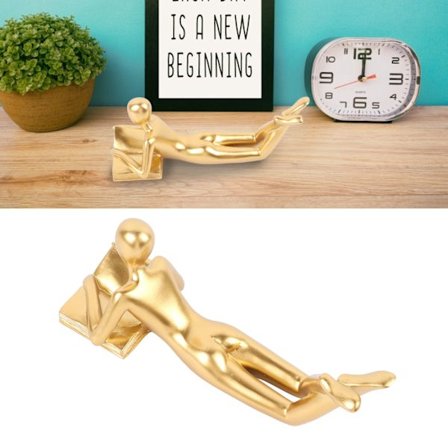 Ajattelija-veistos, moderni abstrakti ajattelijapatsas, eteisen pöytä, olohuone, hartsi, lukijatyyli, koriste, lukija