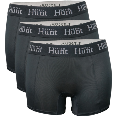 After Hunt Womens Boxer Underwear Long 3-pack Black