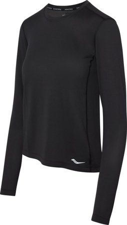 Saucony Women's Stopwatch Long Sleeve Women long-sleeved training tops Black S