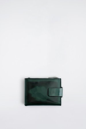COS Men's Leather Wallet in Green