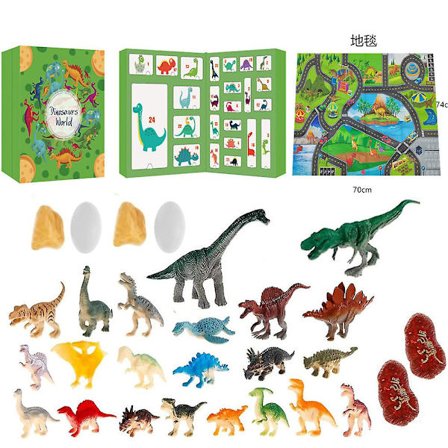 Julekalender 2023 24 Rutenett Dinosaur Toys Blind Box 24 Dager Julekalender Gave Til Barn