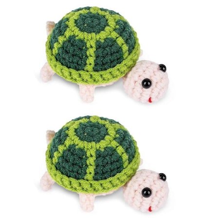 Håndlavet Mini Skildpadde Hækling, Hæklede Dyr Søde Dyr Sjove Strikkede Håndlavede Strikkede Smykker Hæklede Gaver[D]