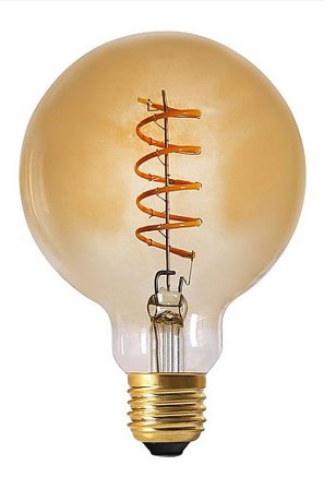 ELECT SPIRAL lichtbron 95 mm E27 Goud - Koop E27 bij Jotex