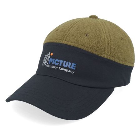 Picture - Svart unconstructed Keps - Halocline Black/Olive Dad Cap @ Hatstore