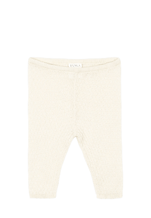 Fanga Fontana Venti Pointelle Pants Gots Underdelar Unisex Vit 6M