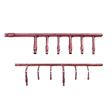 Collettore rame Tecnogas 6 Attacchi - per circuiti di tubazioni frigorifere di sistemi di climatizzazione VRV, VRF multisplit