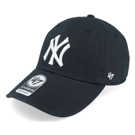47 Brand - MLB Schwarz adjustable Cap - New York Yankees Clean Up Black Adjustable @ Hatstore