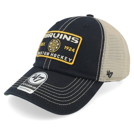 47 Brand - Negro trucker Gorra - Boston Bruins NHL 47 Clean Up Vintage Black Trucker @ Hatstore