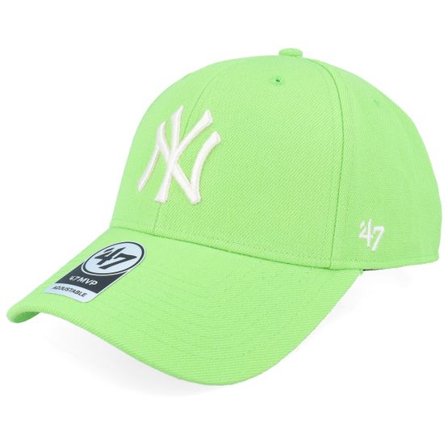 47 Brand - MLB Grön unconstructed Keps - New York Yankees MLB Mvp Cap Lime Dad Cap @ Hatstore