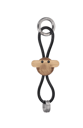 Kay Bojesen Nøkkelring Ape sort/teak