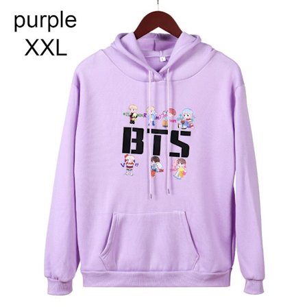 BTS Hoodies Høstgensere lilla