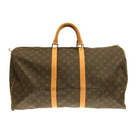 Louis Vuitton Vintage Pre-owned Keepall 55 Monogram Väska brun, Dam Vintage Väskor, Dam, Storlek: ONE SIZE