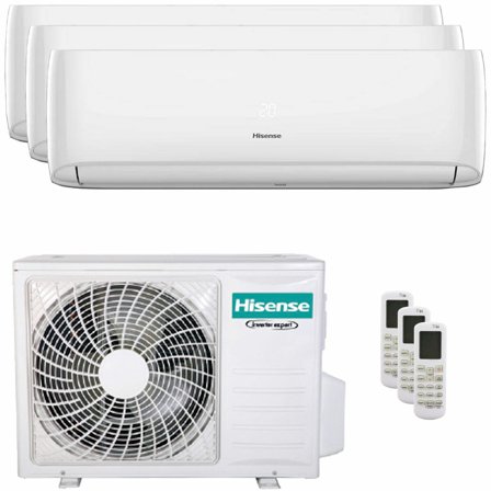 Condizionatore Hisense Hi-Comfort 2025 trial split 12000+12000+12000 BTU inverter A++ wifi unità esterna 7 kW