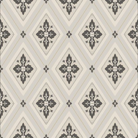 Duro Tapetprov, Astrid 692-03P Gammalsvenska QuickUp, Svart/beige, L, , Färg & tapeter