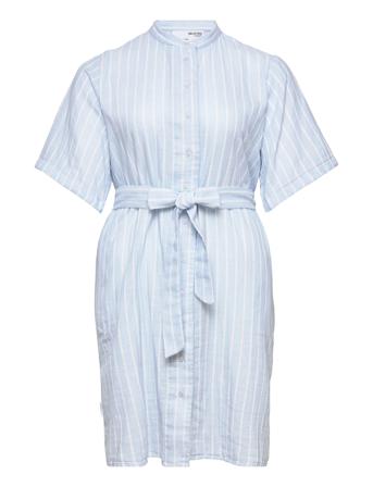 Slfhelina 2/4 Short Dress B Curve Blue Seleted Femme Curve