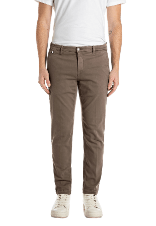 Replay Hyperflex Color Xlite Benni Chinos Jeans Herr Brun W28/L32