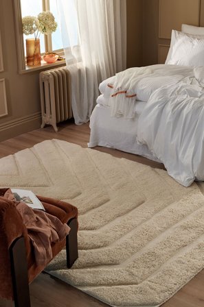 Staycation - Ryamatta Smooth - Vit - Lugg & ryamattor - 140X200 - Från Homeroom