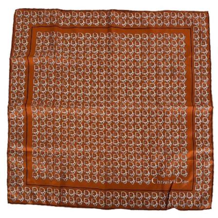 Dior Vintage, Pre-owned Scarves Oranje, Dames, Maat:ONE Size