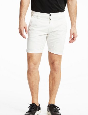 Lindbergh Superflex Chino Shorts - White - M