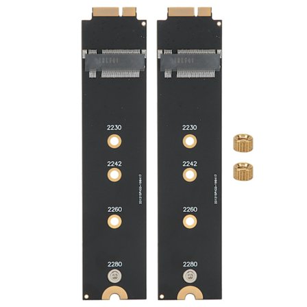 2 stk. til SATA M.2 NGFF SSD til 2010 2011 til OS X Air A1370 A1369 Konverteradapterkort (12+6 kontakter)