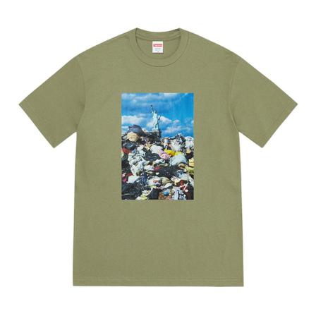 Supreme T-Shirts , Groen , Heren , Maat: XL