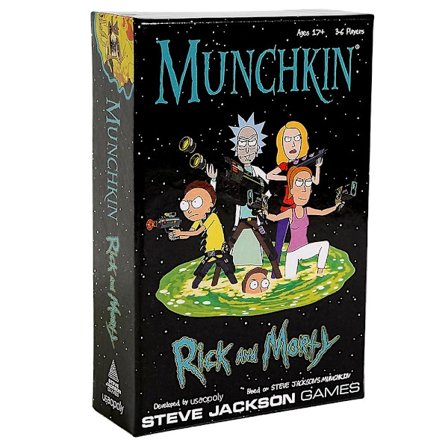 Rick Card Game Adult Swim Munchkin -lautapeli, lisensoitu tuote Munchkin-peliltä Steve