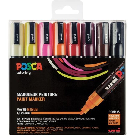 PC-5M Warm Colours 8-set