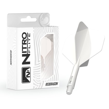 Red Dragon Nitro Flite Solid White and White