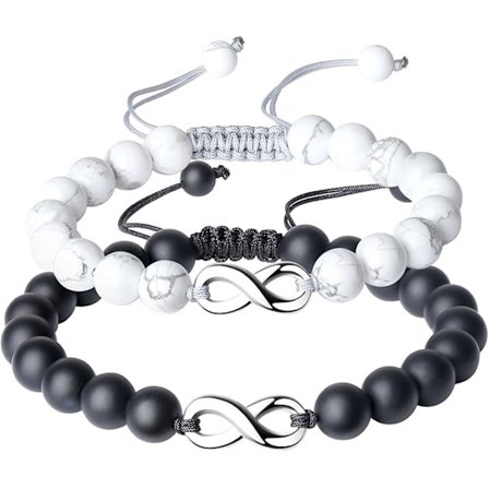 Armband för par Charm Infinity Stone Justerbar